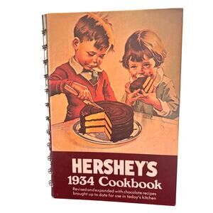 VTG 1971 Reproduction of Hershey's 1934 Cookbook, Hershey Foods, HC Spiral Bound